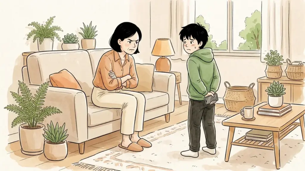 Con học lớp 7 la khóc, quăng đồ khi tôi không cho dùng điện thoại