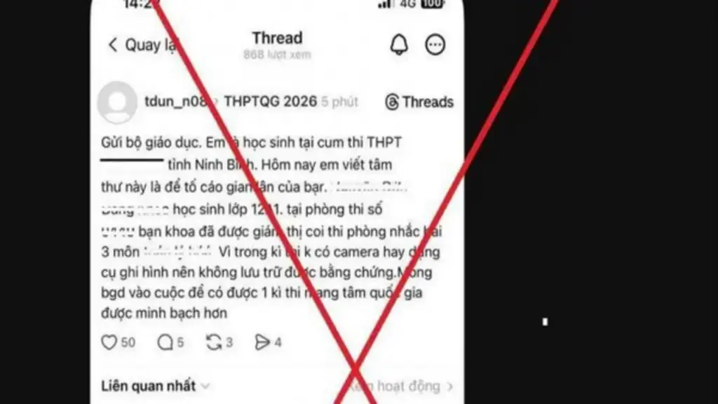 Công an Ninh Bình thông tin vụ "tố" gian lận thi tốt nghiệp THPT