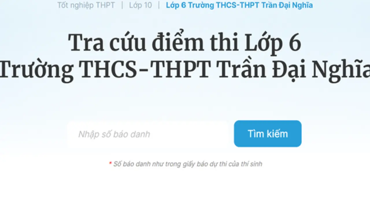Đề và đáp án bài khảo sát lớp 6 Trường Trần Đại Nghĩa