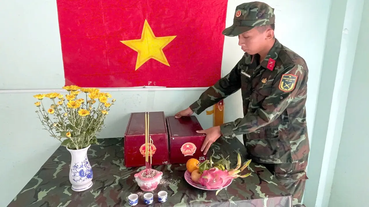 Đội K71 Tây Ninh phát hiện thêm 1 bộ hài cốt liệt sĩ ở xã Tân Thành