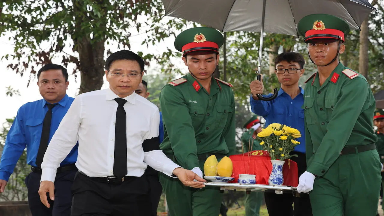 Đồng Nai an táng 63 liệt sĩ quy tập từ Campuchia