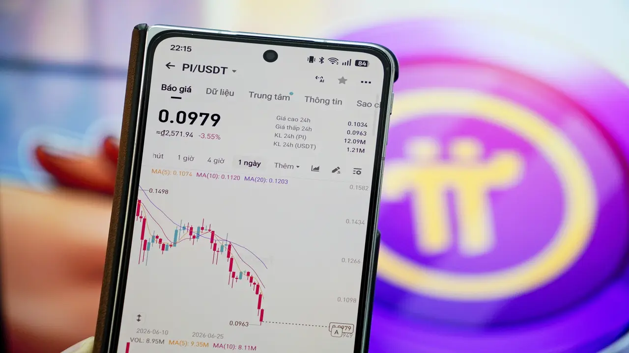 Giá Pi Network giảm xuống mức thấp kỷ lục
