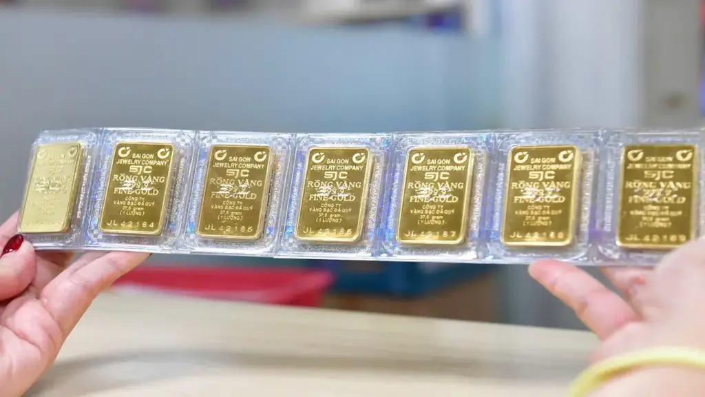 Giá vàng miếng tăng gần một triệu đồng