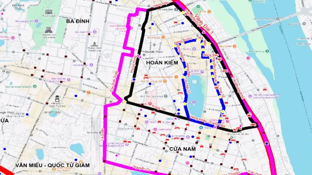 Hà Nội bắt đầu hạn chế phương tiện ở vùng lõi Hoàn Kiếm