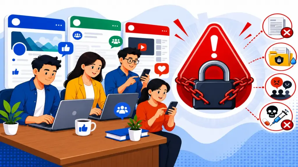 Hội nhóm, fanpage có thể bị khóa vĩnh viễn nếu mắc những vi phạm này
