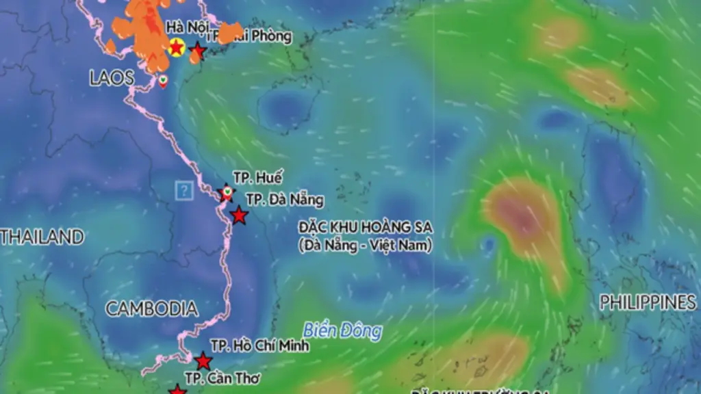 Hôm nay, khả năng xuất hiện áp thấp nhiệt đới trên Biển Đông