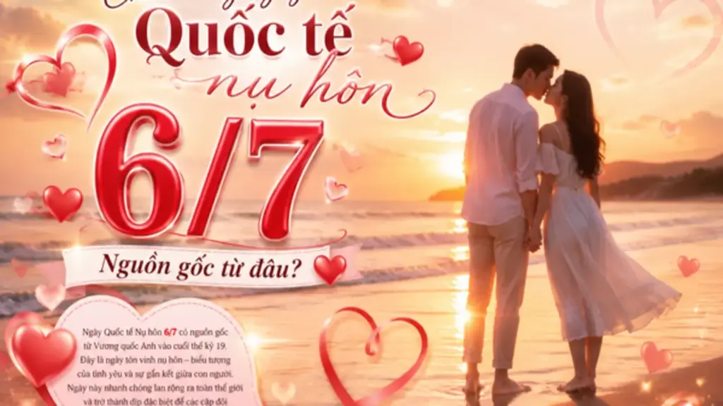 Hôm nay là ngày Quốc tế nụ hôn 6.7, nguồn gốc từ đâu? Lịch âm có gì?