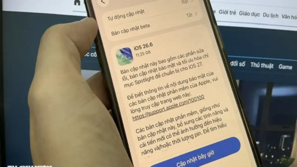 iOS 26.6 chính thức ra mắt với 3 thay đổi đáng chú ý
