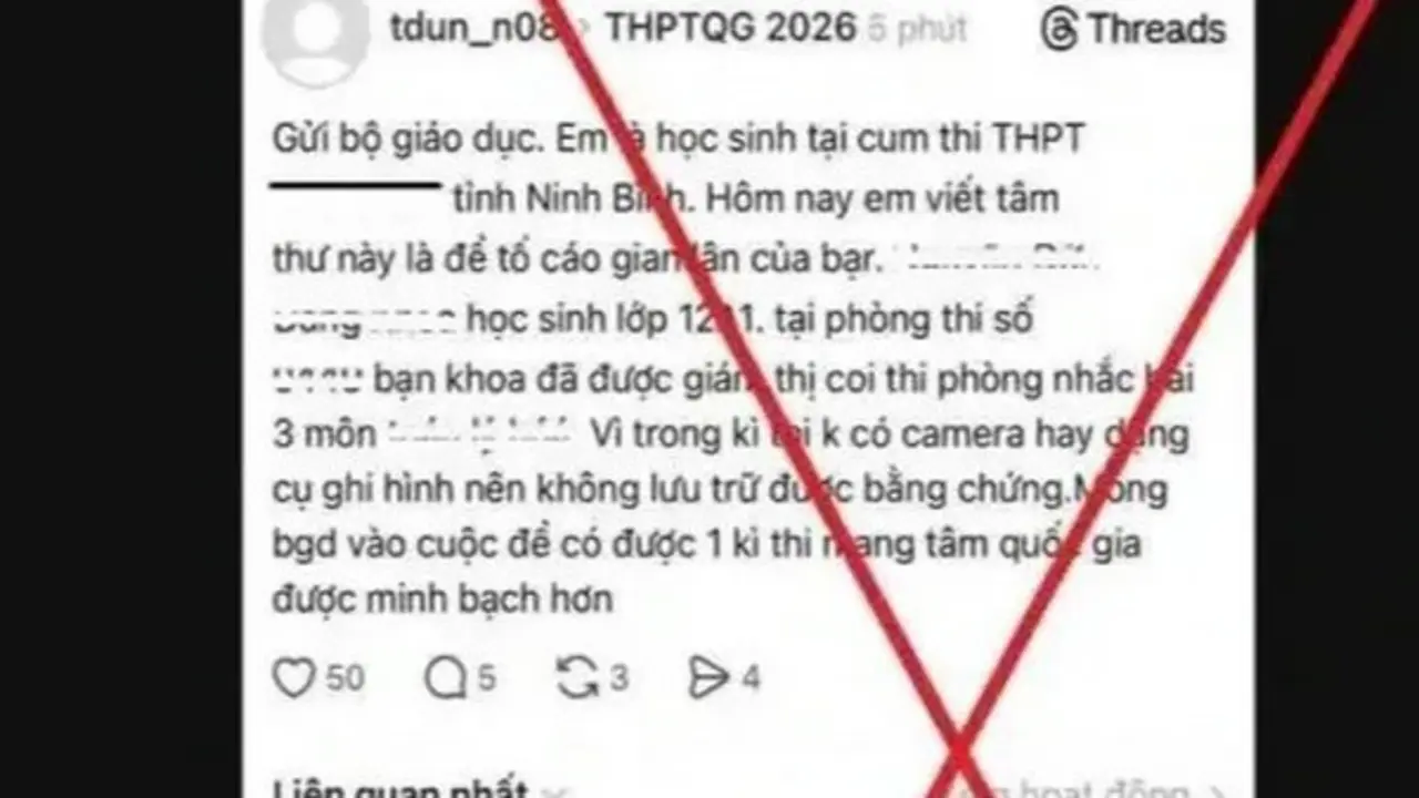 Kết quả xác minh thông tin 'tố' gian lận thi tốt nghiệp THPT ở Ninh Bình