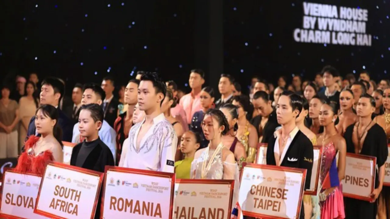 Khai mạc giải vô địch khiêu vũ thể thao châu Á 2026, hàng nghìn VĐV tranh tài quyết liệt