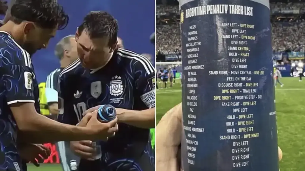 Khoảnh khắc Messi cầm bình nước thủ môn Anh 'gây sốt'