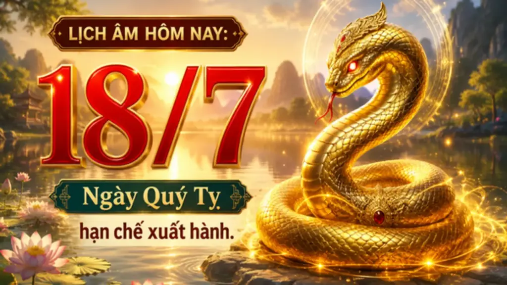 Lịch âm hôm nay 18.7: Dân gian quan niệm không nên xuất hành