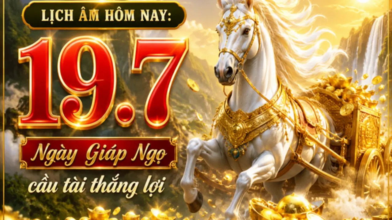 Lịch âm hôm nay 19.7: Ngày Giáp Ngọ 'cầu tài may mắn'; thế giới có ngày vui vẻ