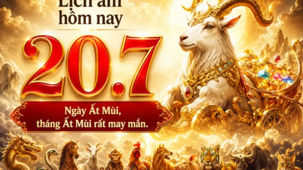 Lịch âm hôm nay 20.7: Ngày Ất Mùi, tháng Ất Mùi 'trăm sự như ý'