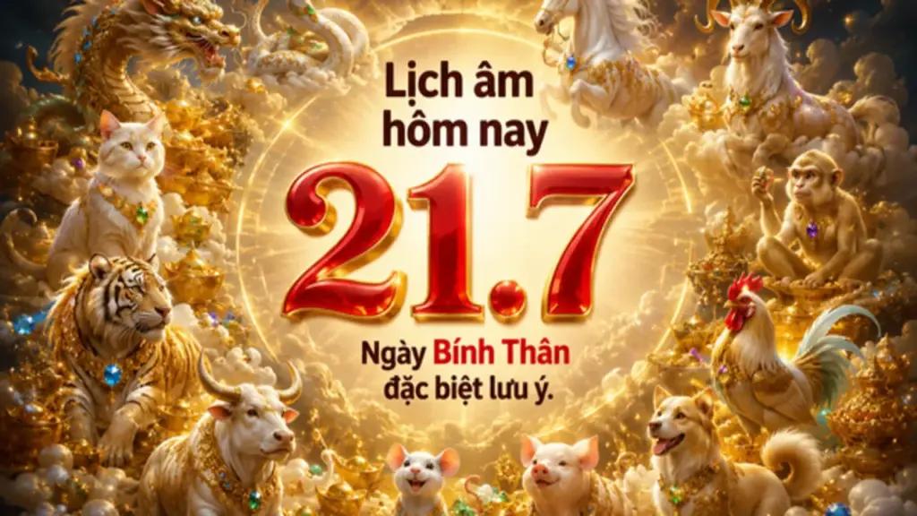 Lịch âm hôm nay 21.7: Ngày Bính Thân cần đặc biệt chú ý