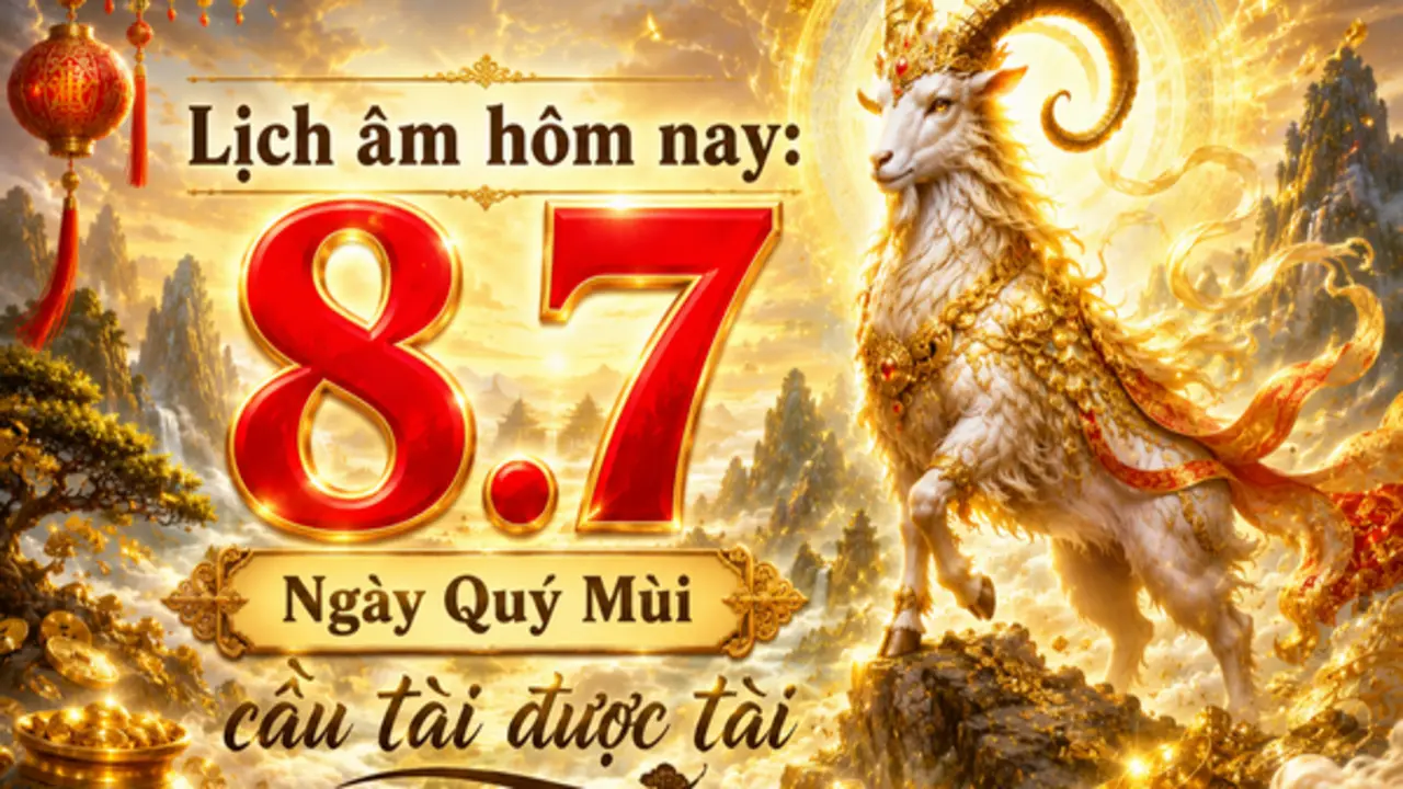 Lịch âm hôm nay 8.7: Ngày Quý Mùi 'cầu tài được tài'