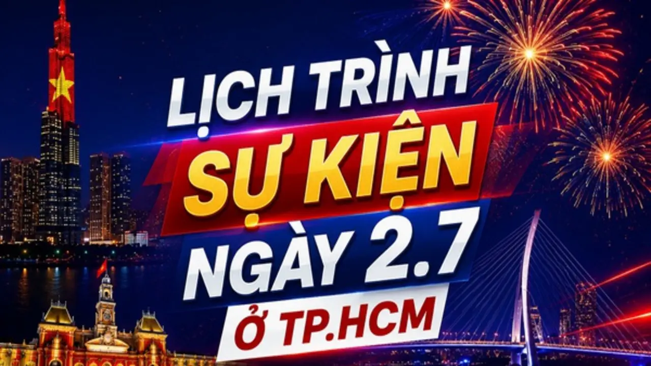 Lịch sự kiện tối 2.7 ở TP.HCM: Bắn pháo hoa, 3D Mapping, cầu truyền hình đặc biệt