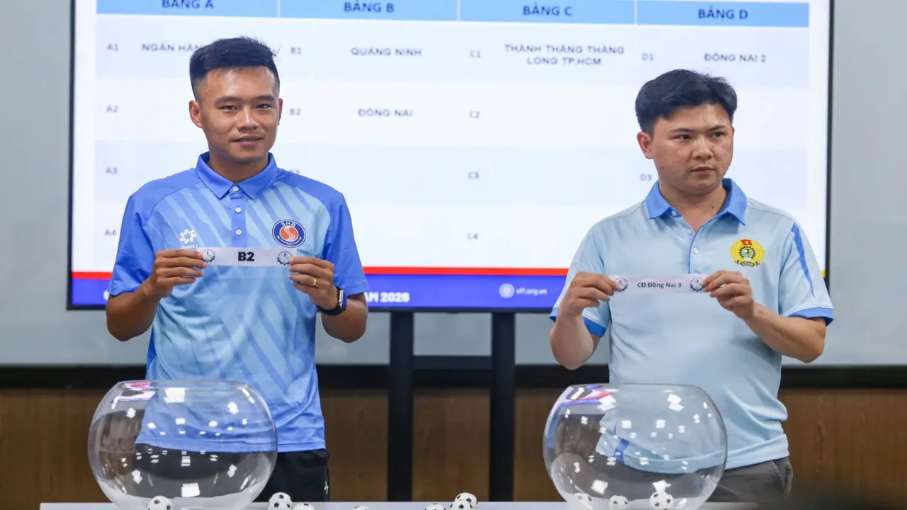 Lộ diện bảng 'tử thần' ở vòng chung kết Giải bóng đá công nhân, viên chức Việt Nam 2026