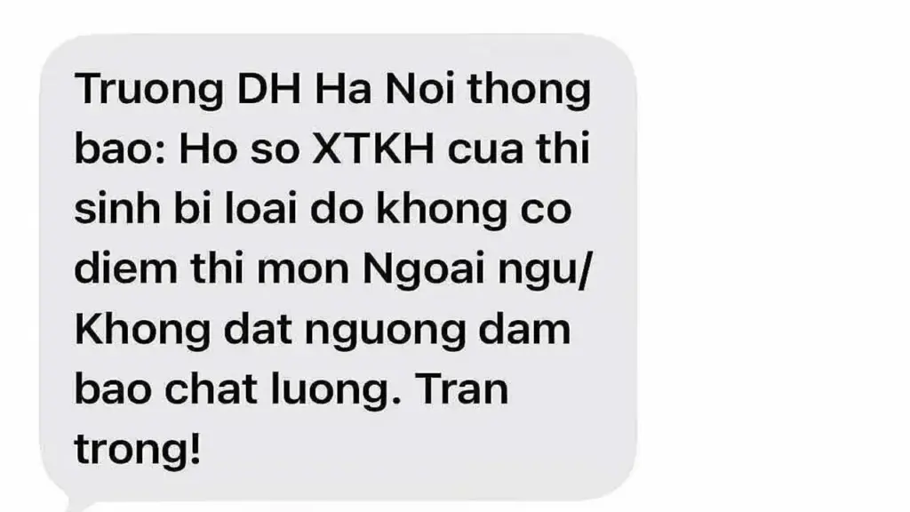 Loạt thí sinh có IELTS trượt xét tuyển vào Đại học Hà Nội vì hiểu nhầm