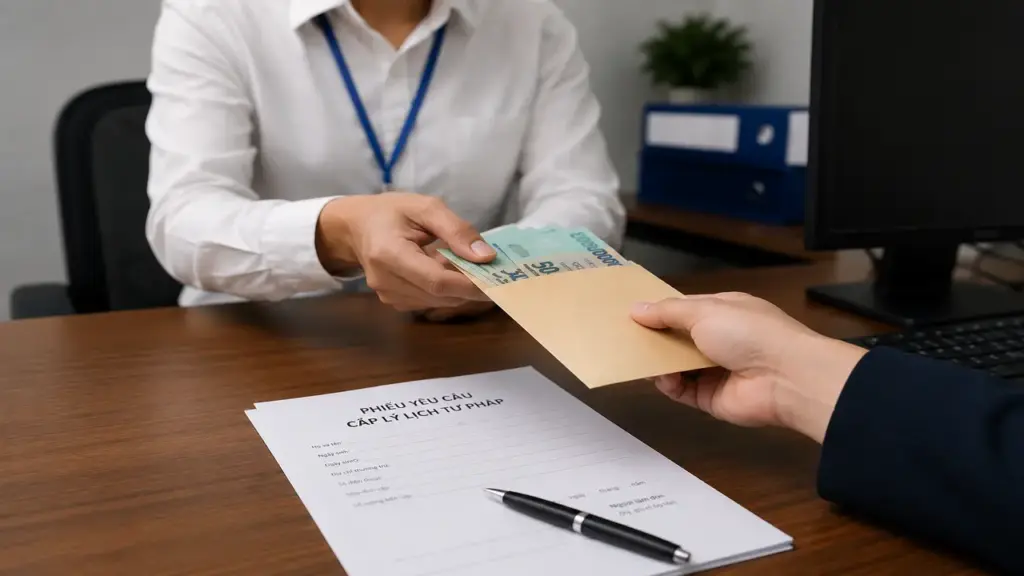 Luật sư và người bán nước trước Sở Tư pháp TPHCM nhận tiền "chạy" lý lịch