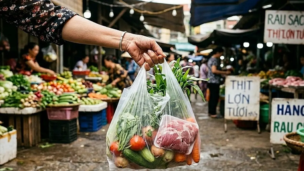 Mâm cơm chỉ một món thịt lợn dù tháng hết 6 triệu đồng đi chợ
