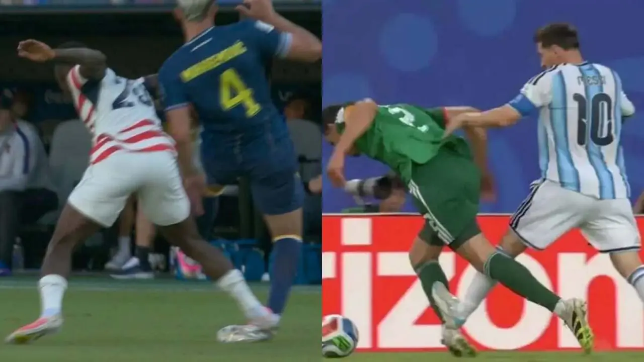 Messi bị réo tên khi tiền đạo Mỹ nhận thẻ đỏ ở World Cup