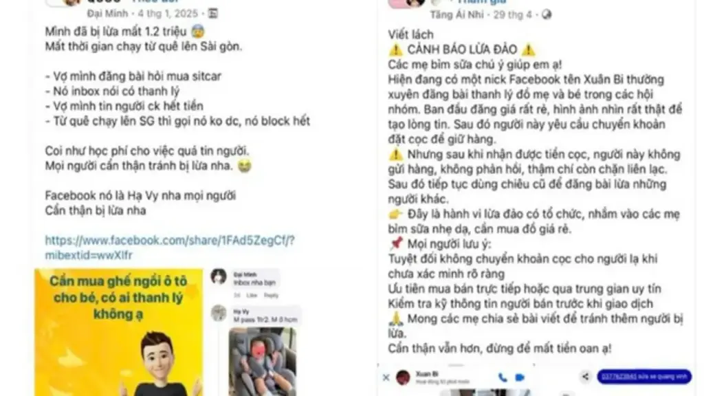 Mua đồ cũ, hàng thanh lý online coi chừng bị lừa