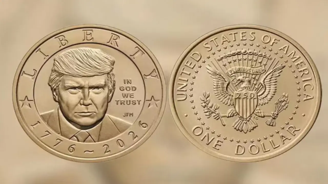 Mỹ đúc đồng xu 1 USD có hình ông Trump
