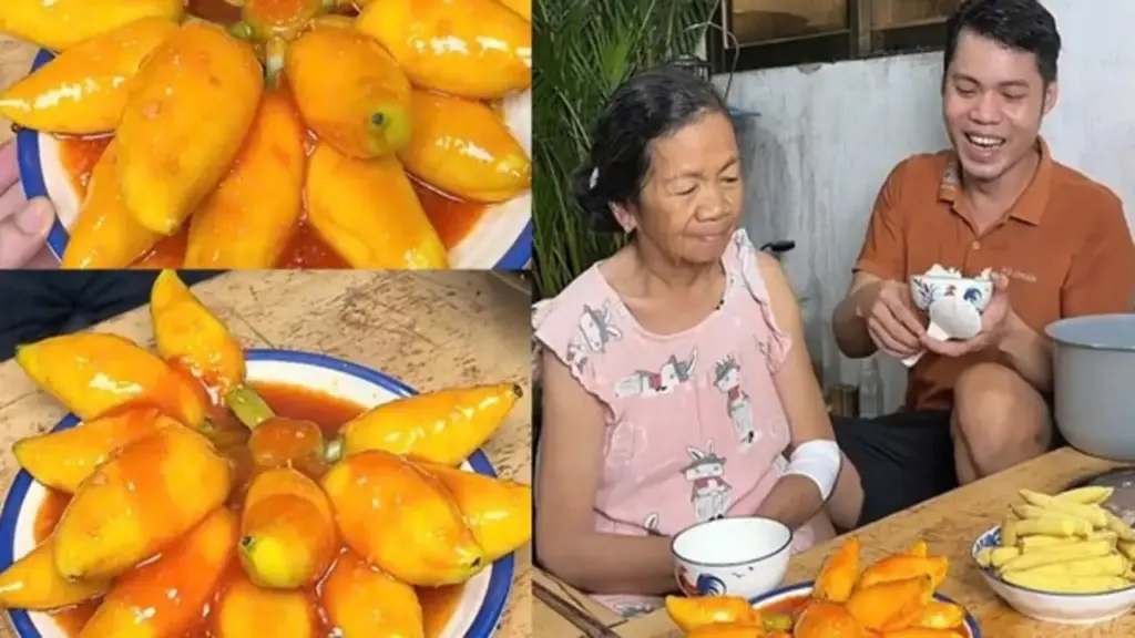 Nấu mực xốt cà chua nhìn như nải chuối chín, chàng trai khiến mẹ tưởng là thật
