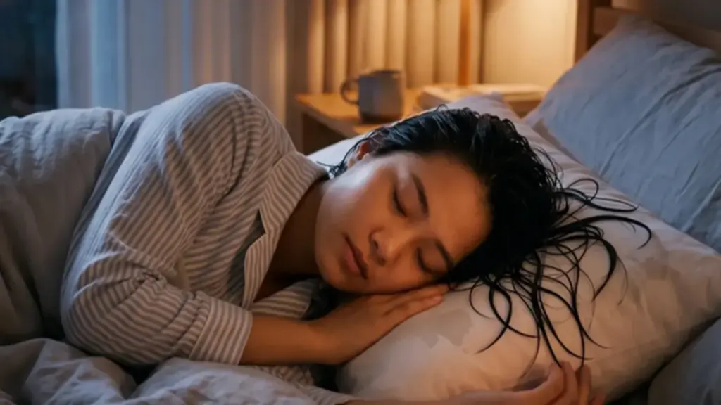 Ngủ khi tóc còn ướt sau tắm đêm: Chuyên gia cảnh báo tác hại