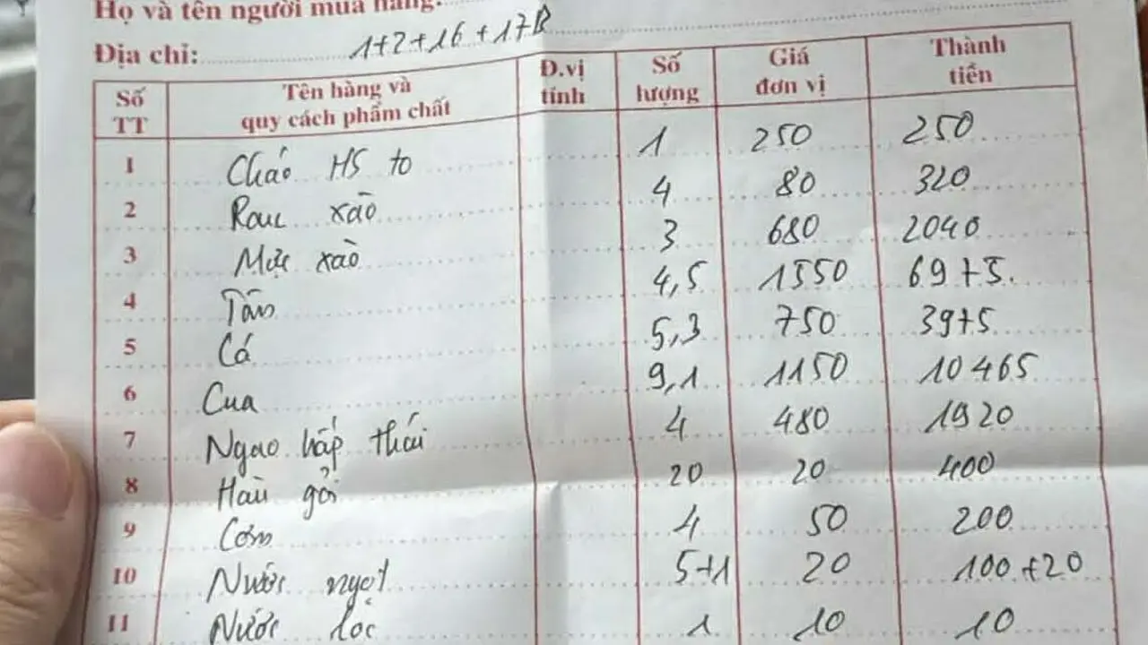 Nhà hàng bị phạt hơn 10 triệu đồng sau phản ánh 'chặt chém' du khách