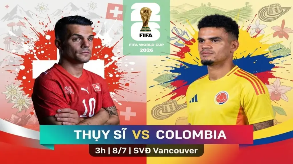 Nhận định Thụy Sĩ - Colombia (3h ngày 8/7): Cân tài cân sức
