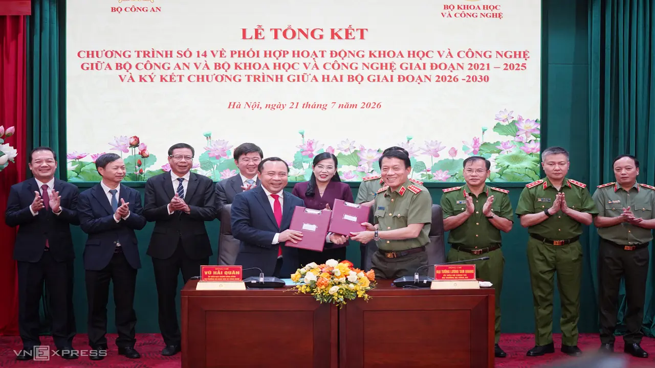 Nhiều kết quả từ sự phối hợp giữa Bộ Công an và Bộ Khoa học và Công nghệ
