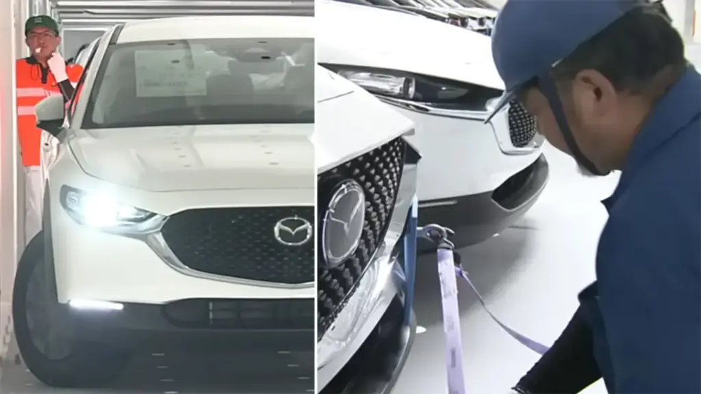 Những chuyên gia xếp ôtô lên tàu biển