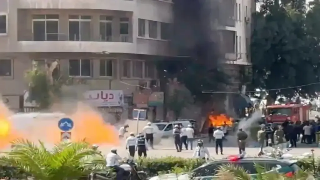 Nổ lớn gần khách sạn Tổng thống Pháp lưu trú ở Syria