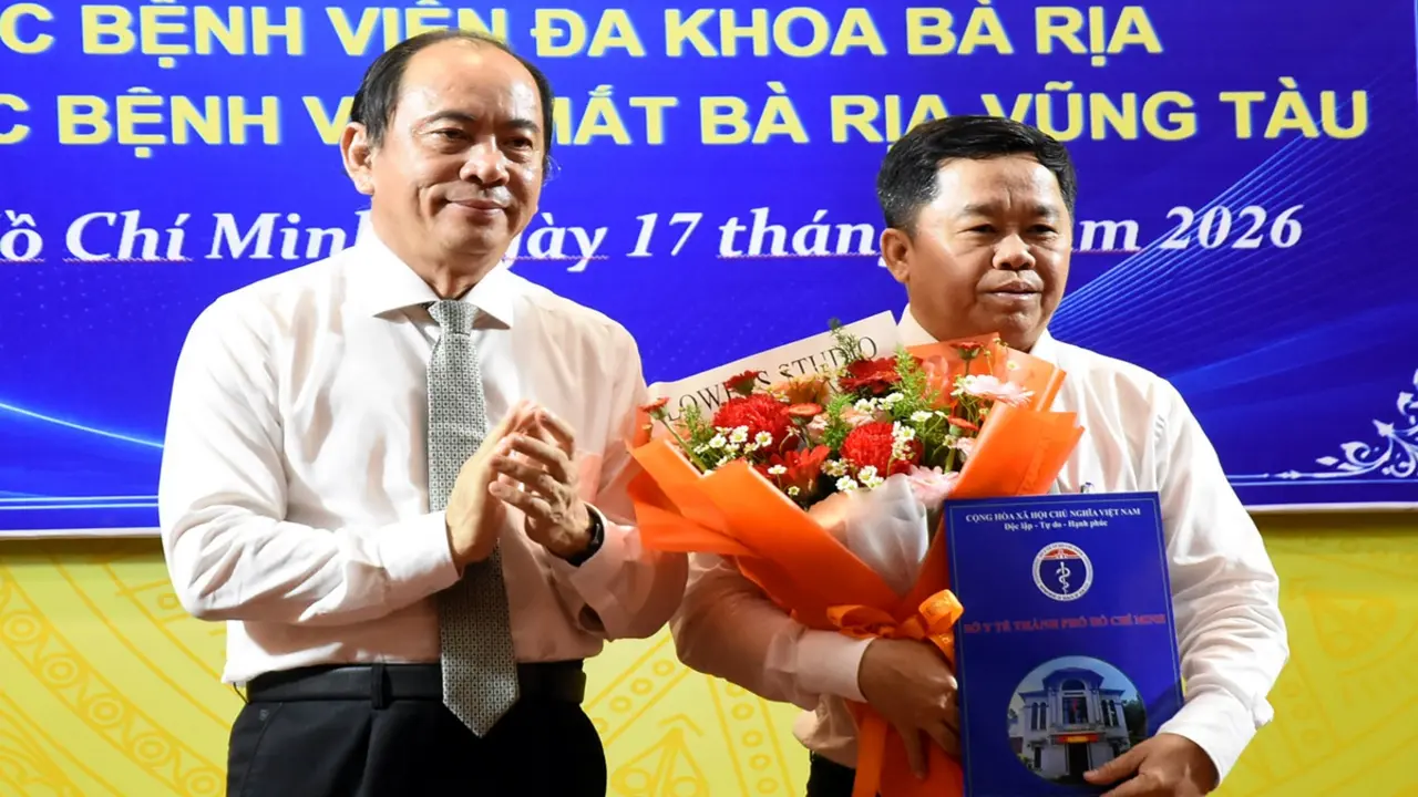 Phó giám đốc Sở Y tế TP.HCM làm Giám đốc Bệnh viện Đa khoa Bà Rịa