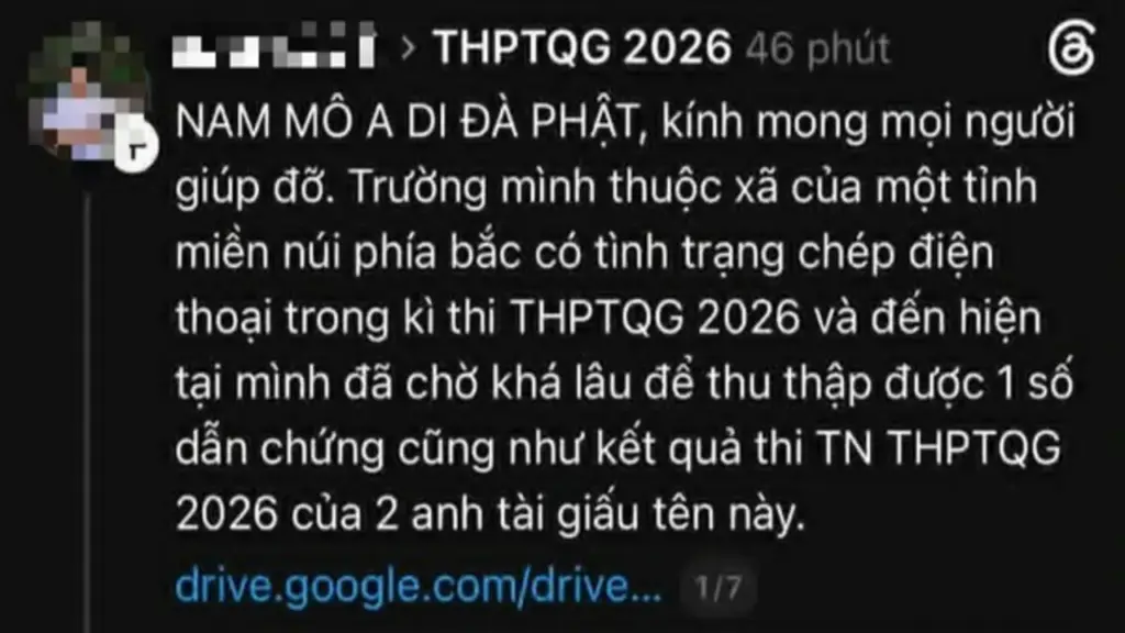 Phú Thọ phản hồi thông tin ‘2 thí sinh chép bài, thi thử 4 - 5, thi thật 9 điểm'