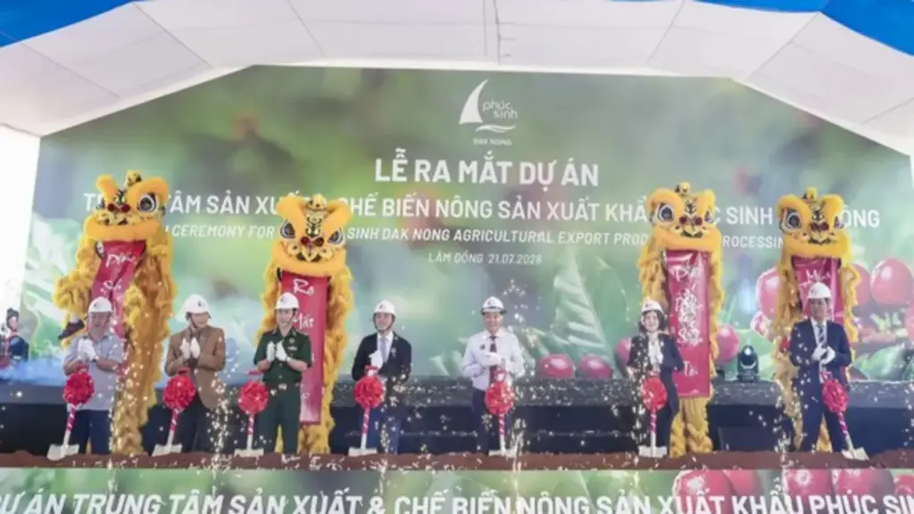 Phúc Sinh ra mắt Trung tâm sản xuất và chế biến nông sản xuất khẩu