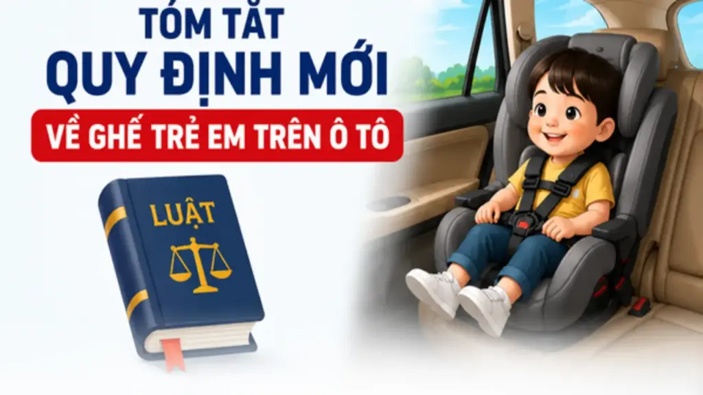 Quy định mới liên quan đến ghế an toàn cho trẻ em trên ô tô