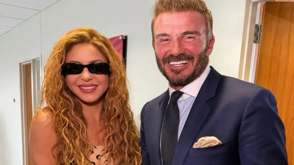 Shakira khoe ảnh hậu trường chung kết World Cup với David Beckham, BTS