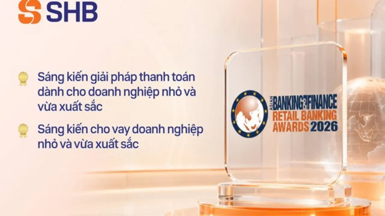 SHB được vinh danh với sáng kiến cho vay và thanh toán xuất sắc cho SME