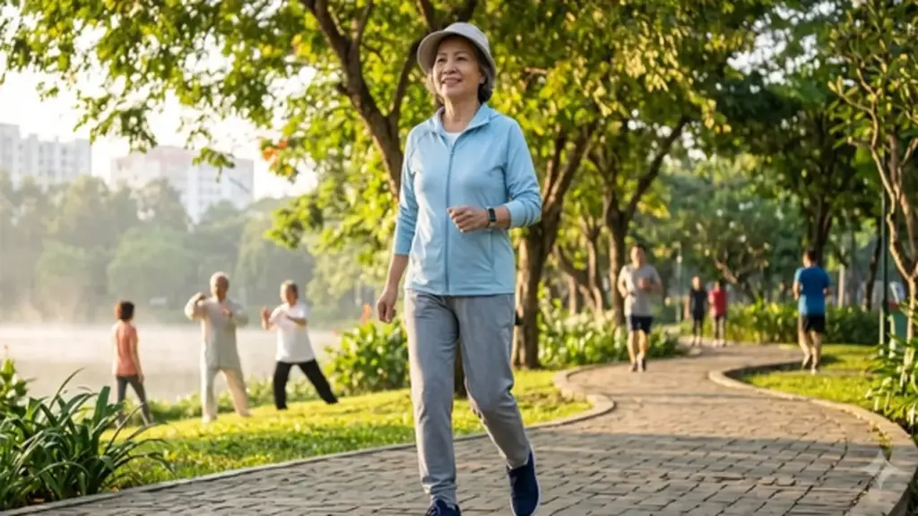 'Số bước vàng' đi bộ quan trọng cho người lớn tuổi