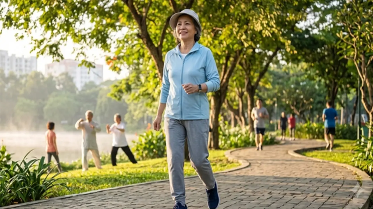 'Số bước vàng' đi bộ quan trọng cho người lớn tuổi