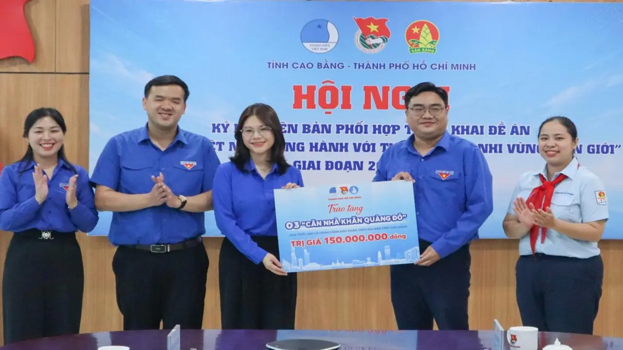 Thành Đoàn TP.HCM hỗ trợ 5 xã biên giới Cao Bằng
