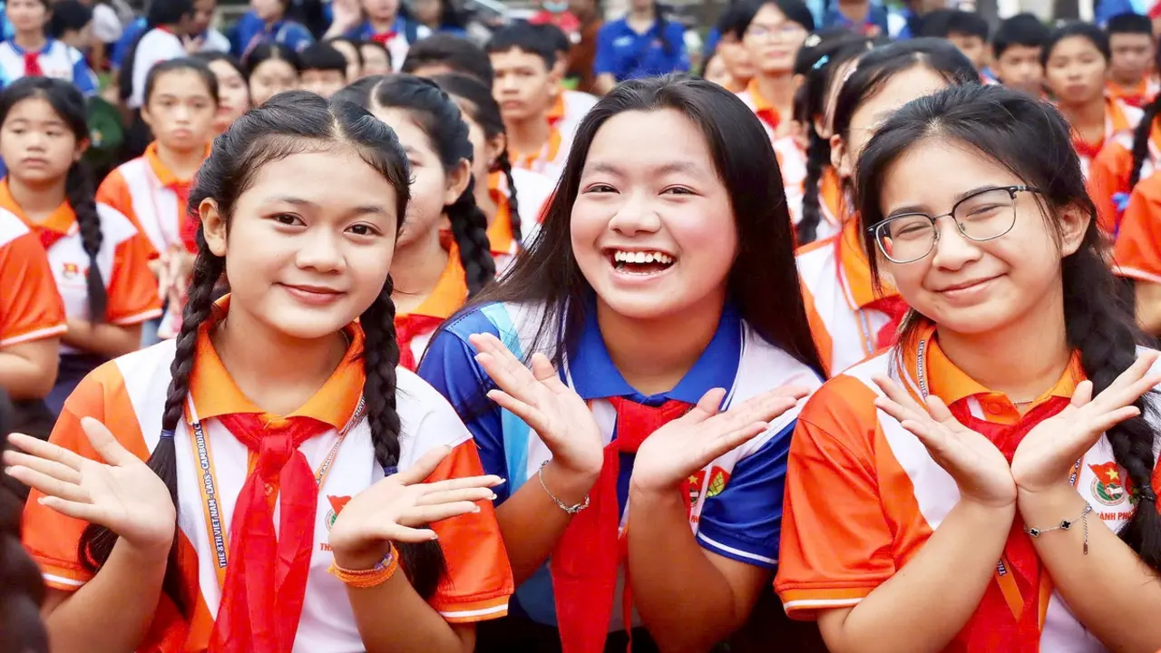 Thiếu nhi 3 nước chung dòng Mekong thắm tình đoàn kết tại TP.HCM