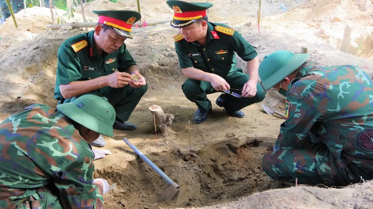 Tìm thấy 3 hài cốt liệt sĩ tại Câu Nhi, Quảng Trị, có thể còn khoảng 54 hài cốt