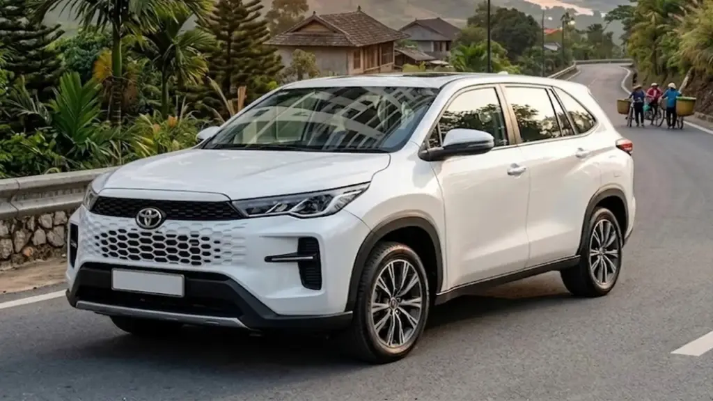 Toyota Innova Cross mới lộ rõ đầu xe giống Hilux thế hệ mới, nâng cấp ADAS