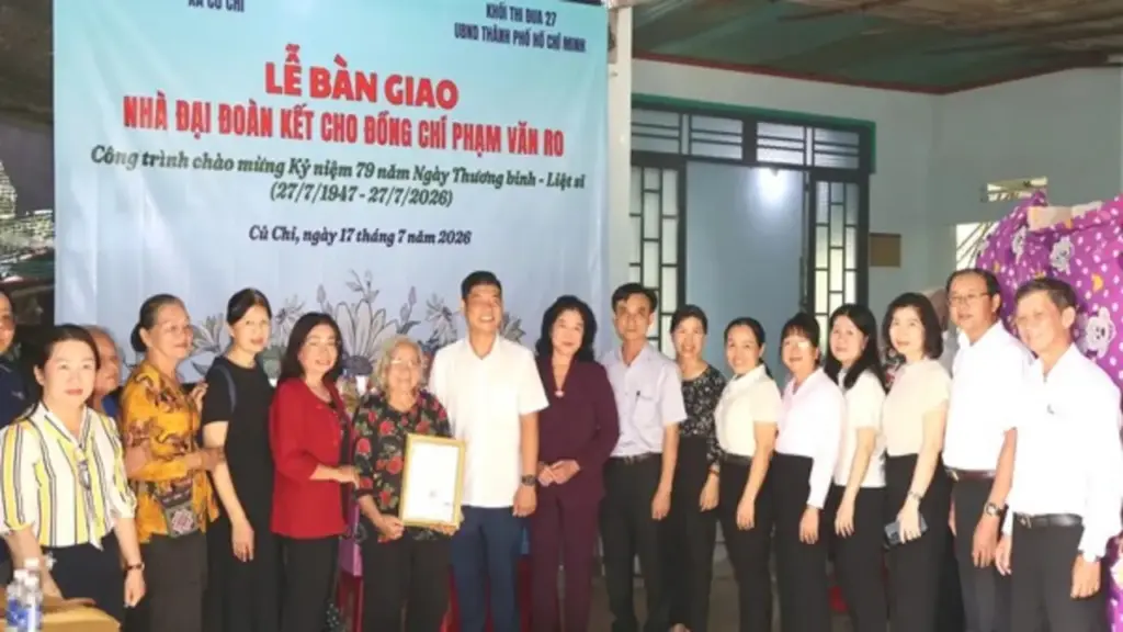 TP.HCM: Xã Củ Chi bàn giao nhà tình nghĩa cho gia đình chính sách
