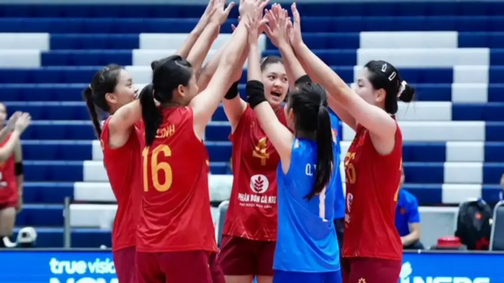 U.18 Việt Nam ra quân thắng tưng bừng Đài Loan ở giải bóng chuyền nữ U.18 châu Á