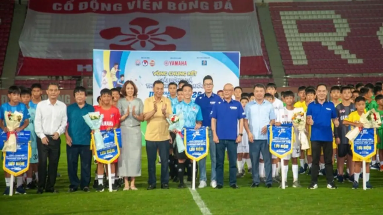 VCK giải bóng đá U.13 toàn quốc Yamaha Cup 2026 chính thức khai màn